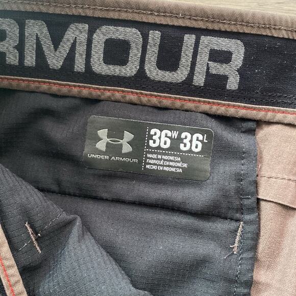 UNDER ARMOUR Jogger Mens Sz 36 x 36 Tan Chino - Picture 5 of 8